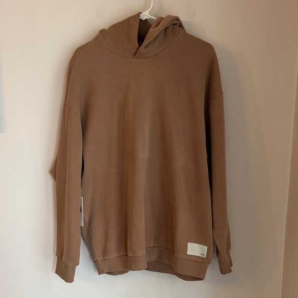 Vuori Restore Oversized Hoodie goldenrod Tan Sweatshirt soft cozy women LG NWT - Picture 5 of 12